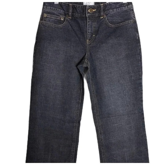 Ann Taylor Loft Charcoal Black Bootcut Stretch Jeans Size 2 - Picture 2 of 5